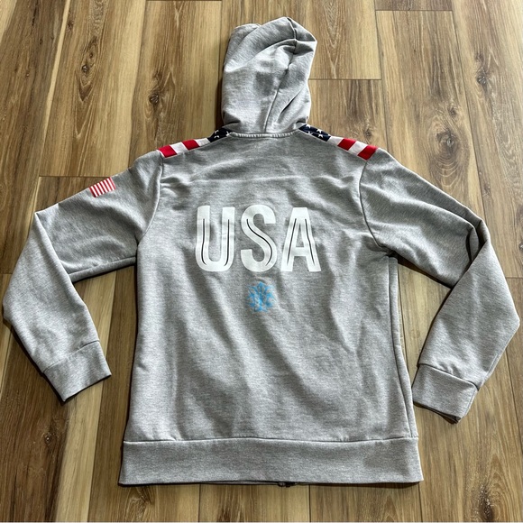 Arena USA Swimming Unisex Team OG Hooded F/Z Jacket hoodie, Medium - Picture 2 of 10
